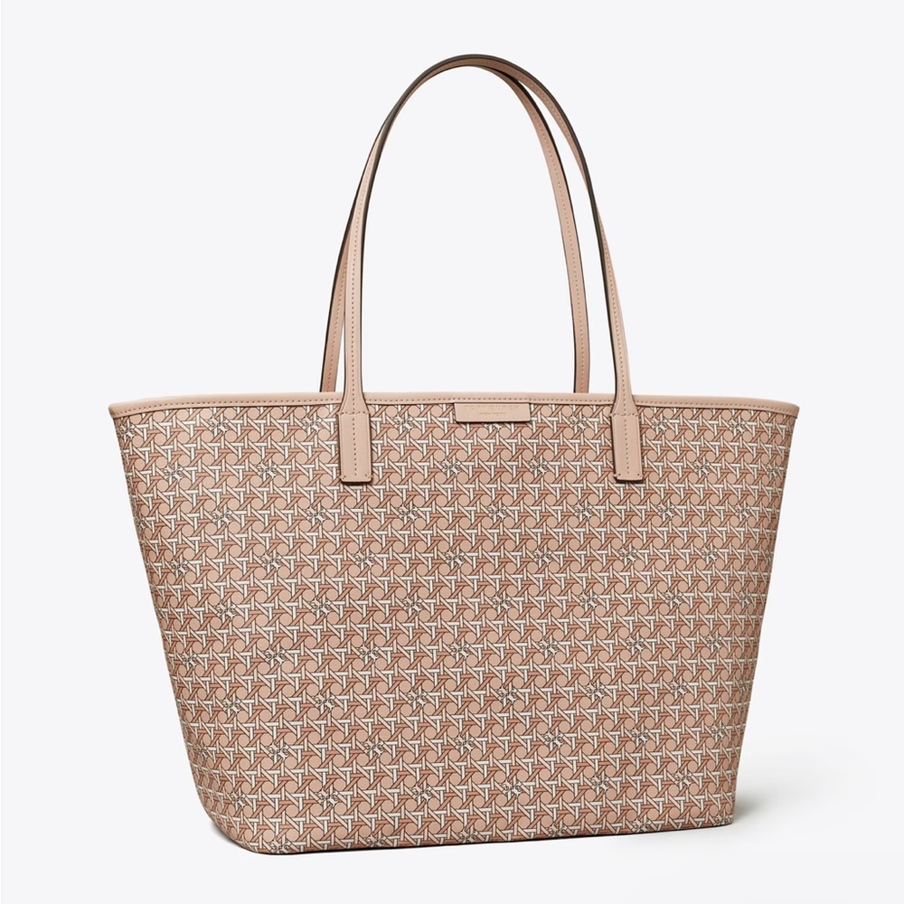 Tory Burch tote in winter peach. Brand new with tags.